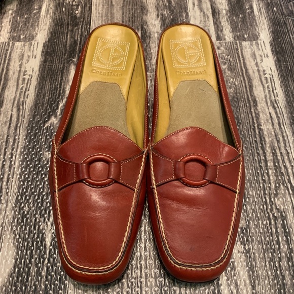 Cole Haan Red Mule Slipper Slide Nike Air Shoes - Picture 2 of 7